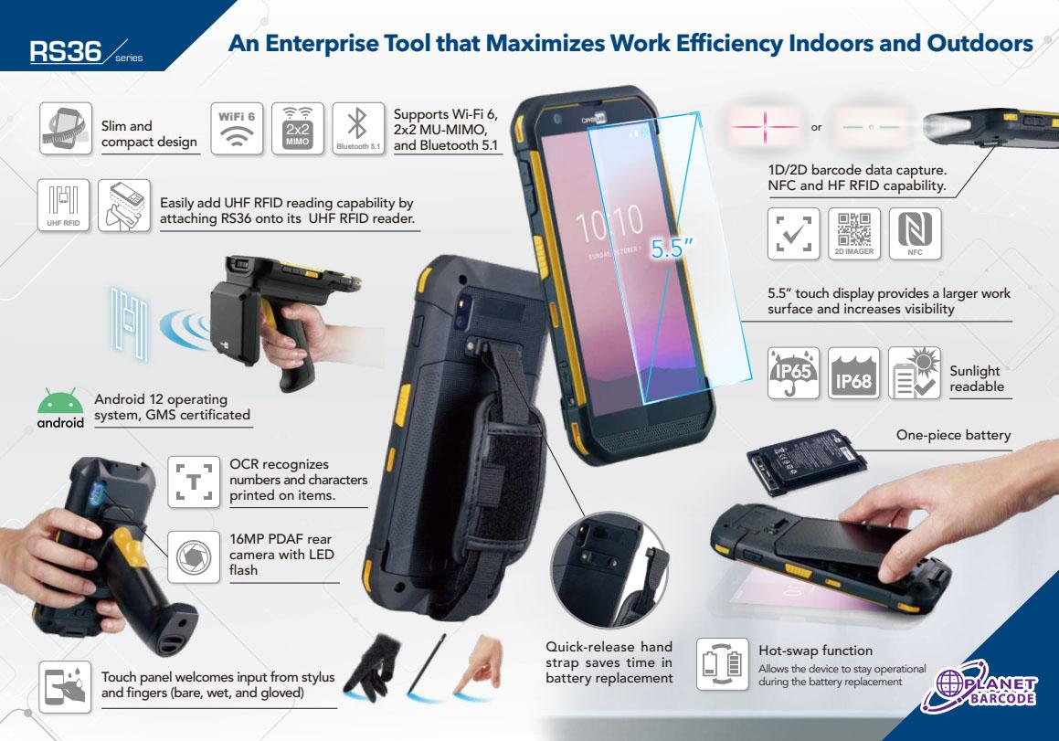 CipherLab RS36 Touch Mobile Computer, คอมพิวเตอร์แบบพกพา, PDA