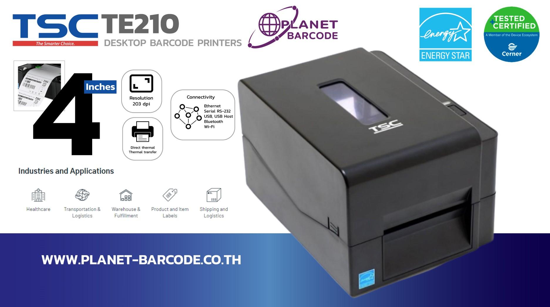TSC TE210 Desktop Barcode Printer